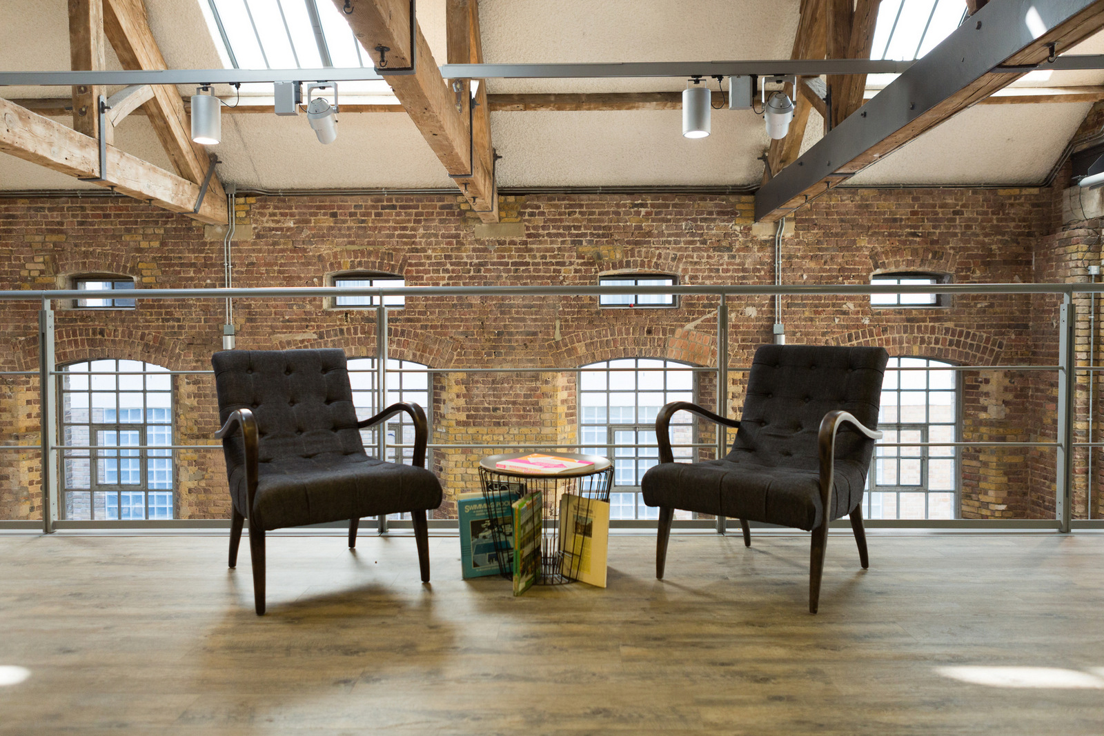 CP+B London Office With Brick and Chairs